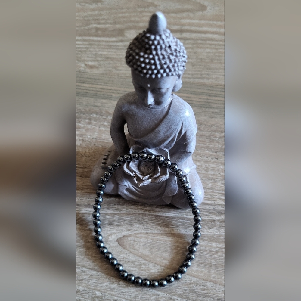 Hematite Beaded Bracelet